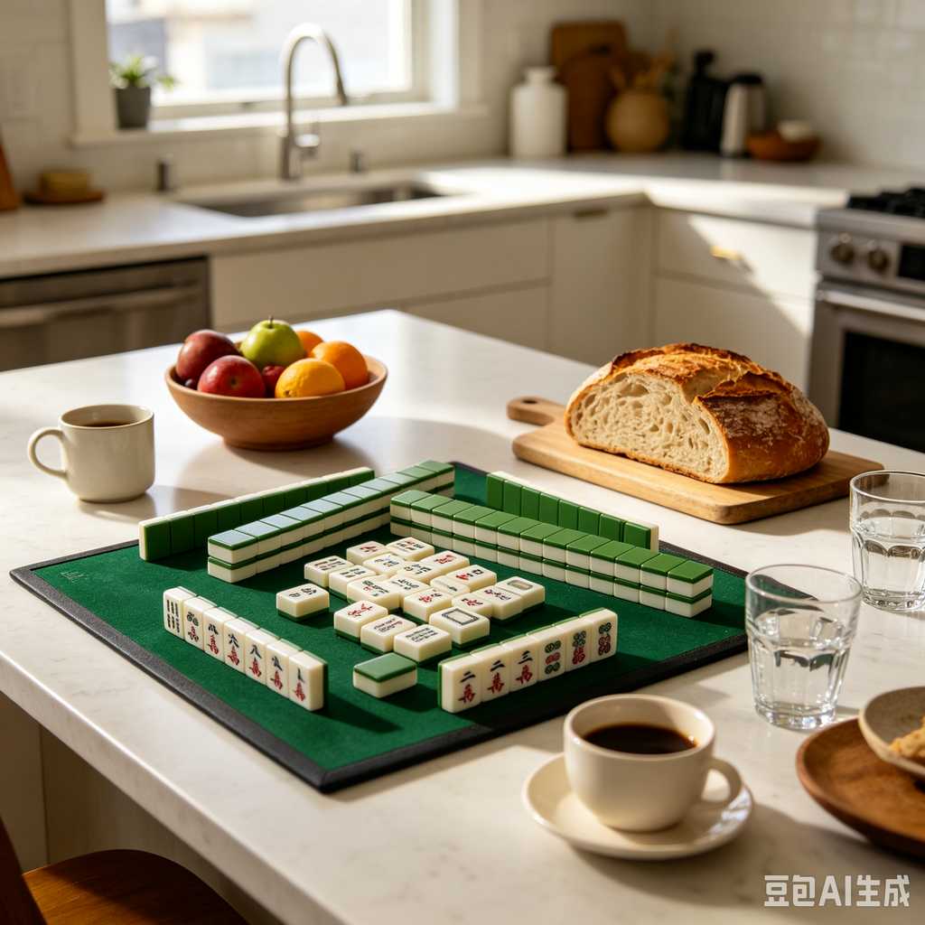 compact mahjong set with case