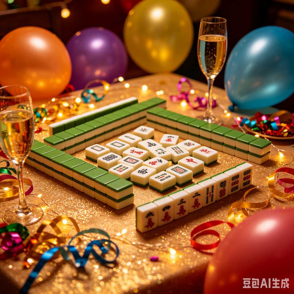 artistic mahjong tiles set